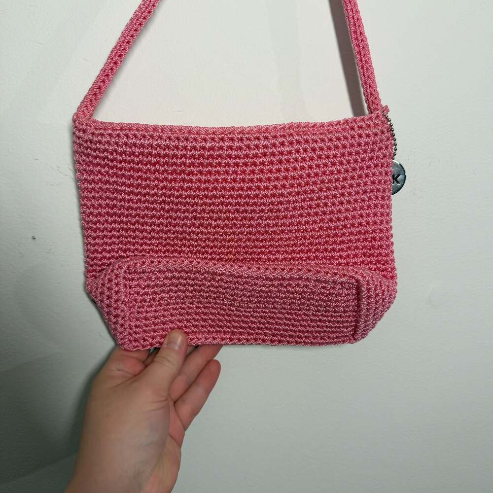 The Sak Pink Crochet Mini Shoulder Bag Y2K Boho Fairy-core - Picture 6 of 6